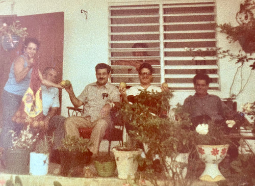 Vintage family photo in Jayuya, PR