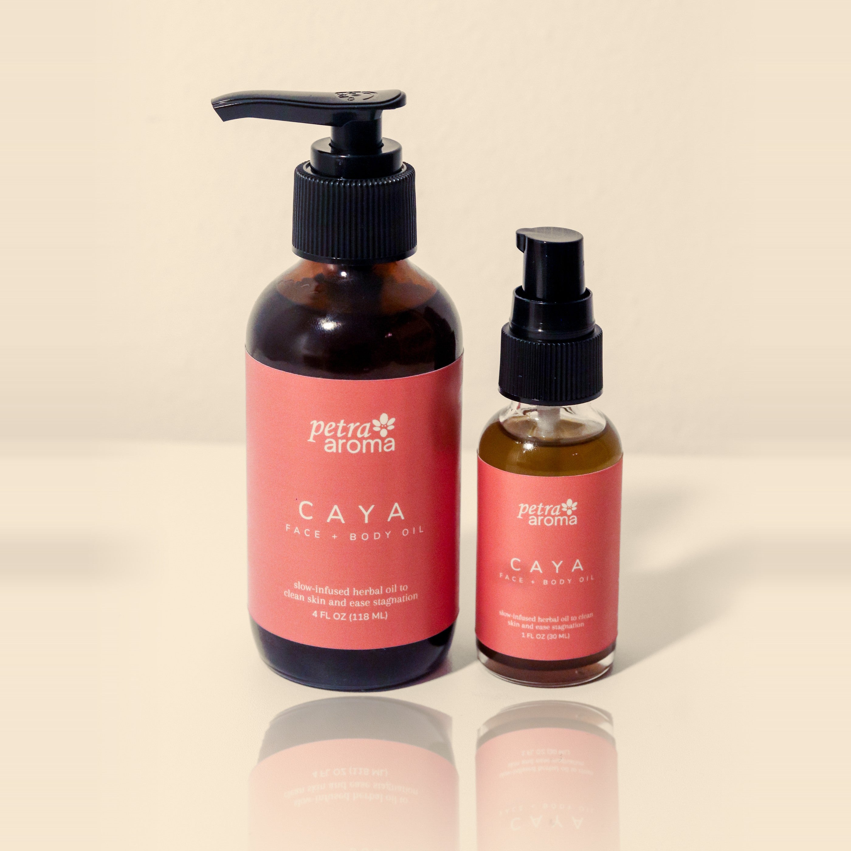 Caya Face and Body Oil, both sizes