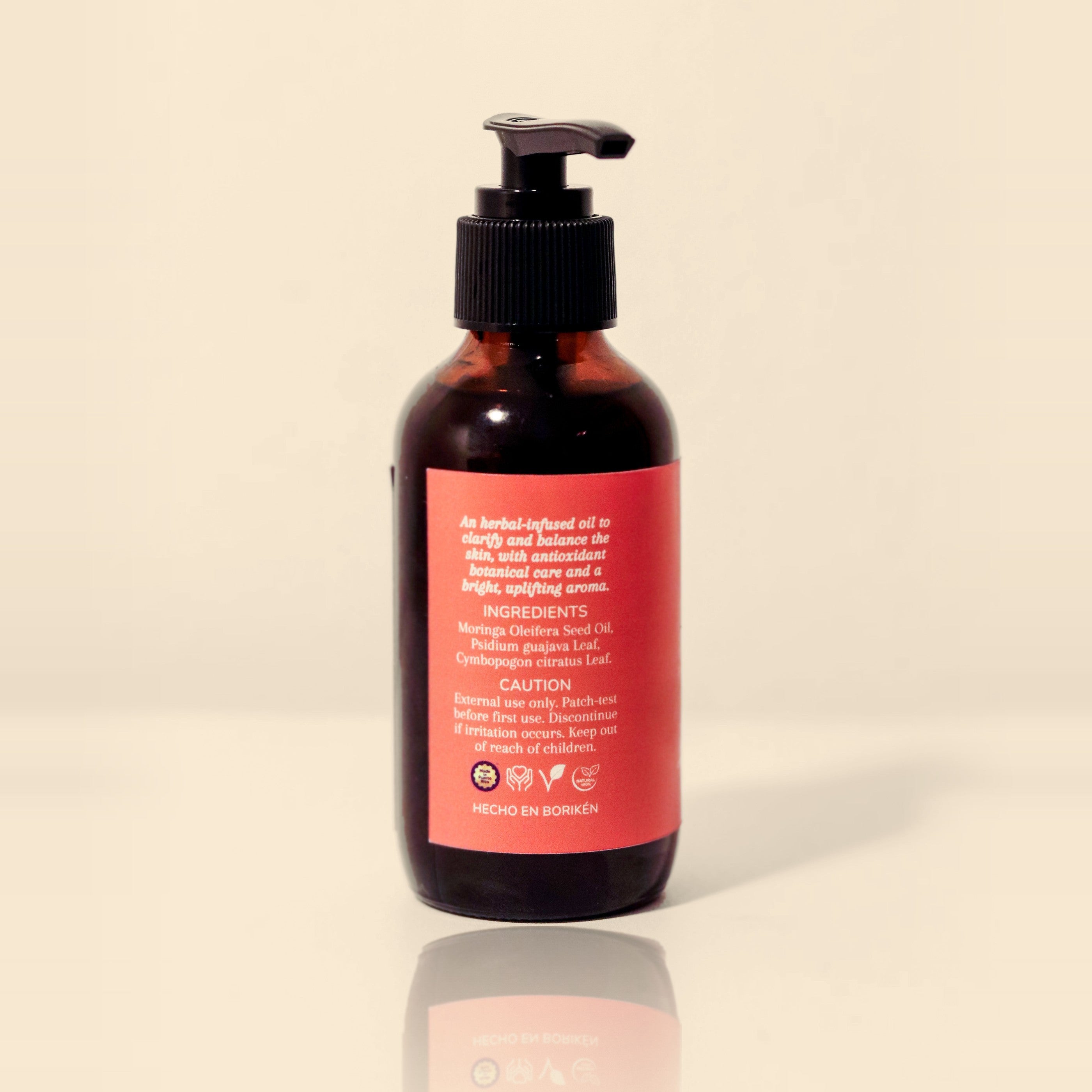 Caya ingredients, back label