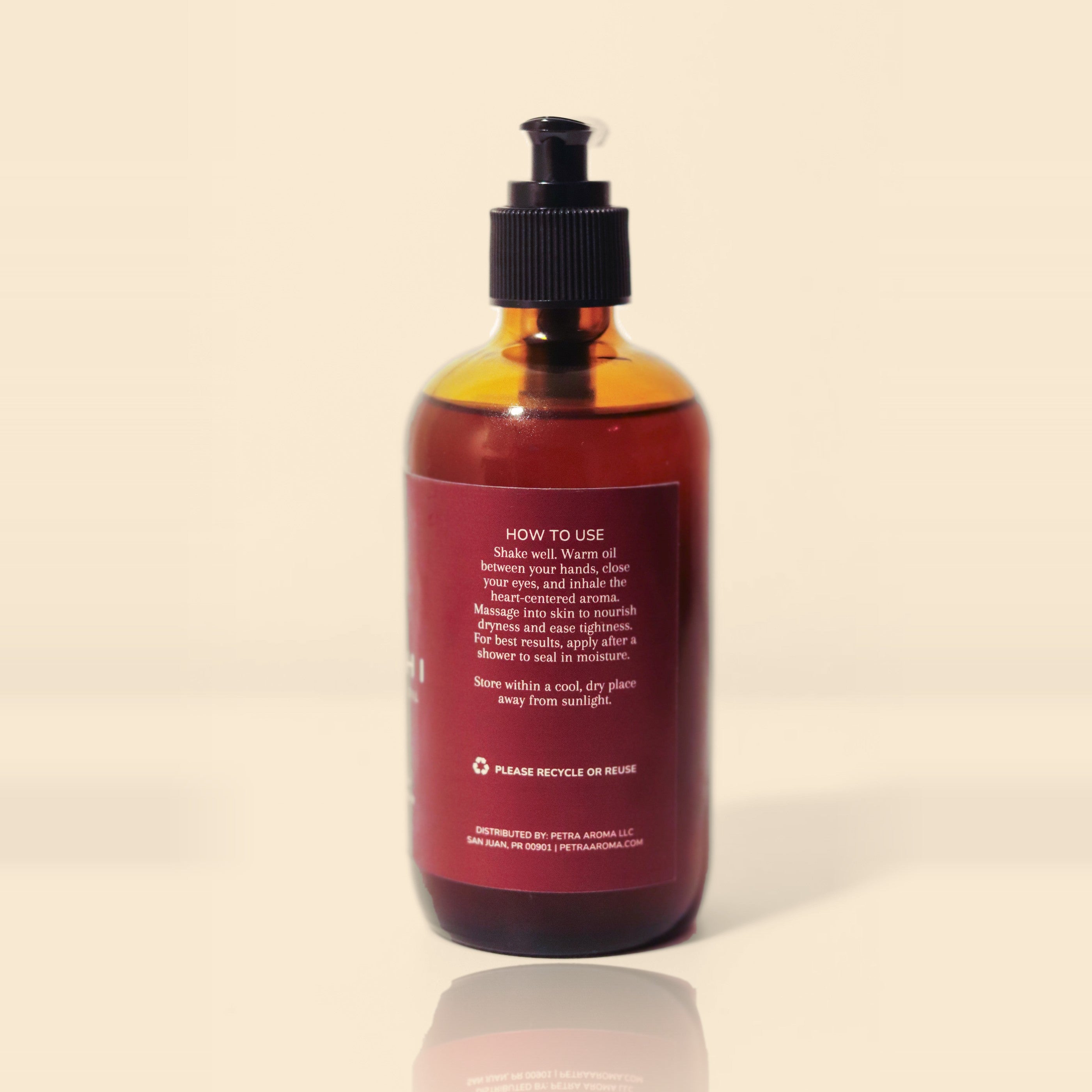 Nanichi how to use, back label