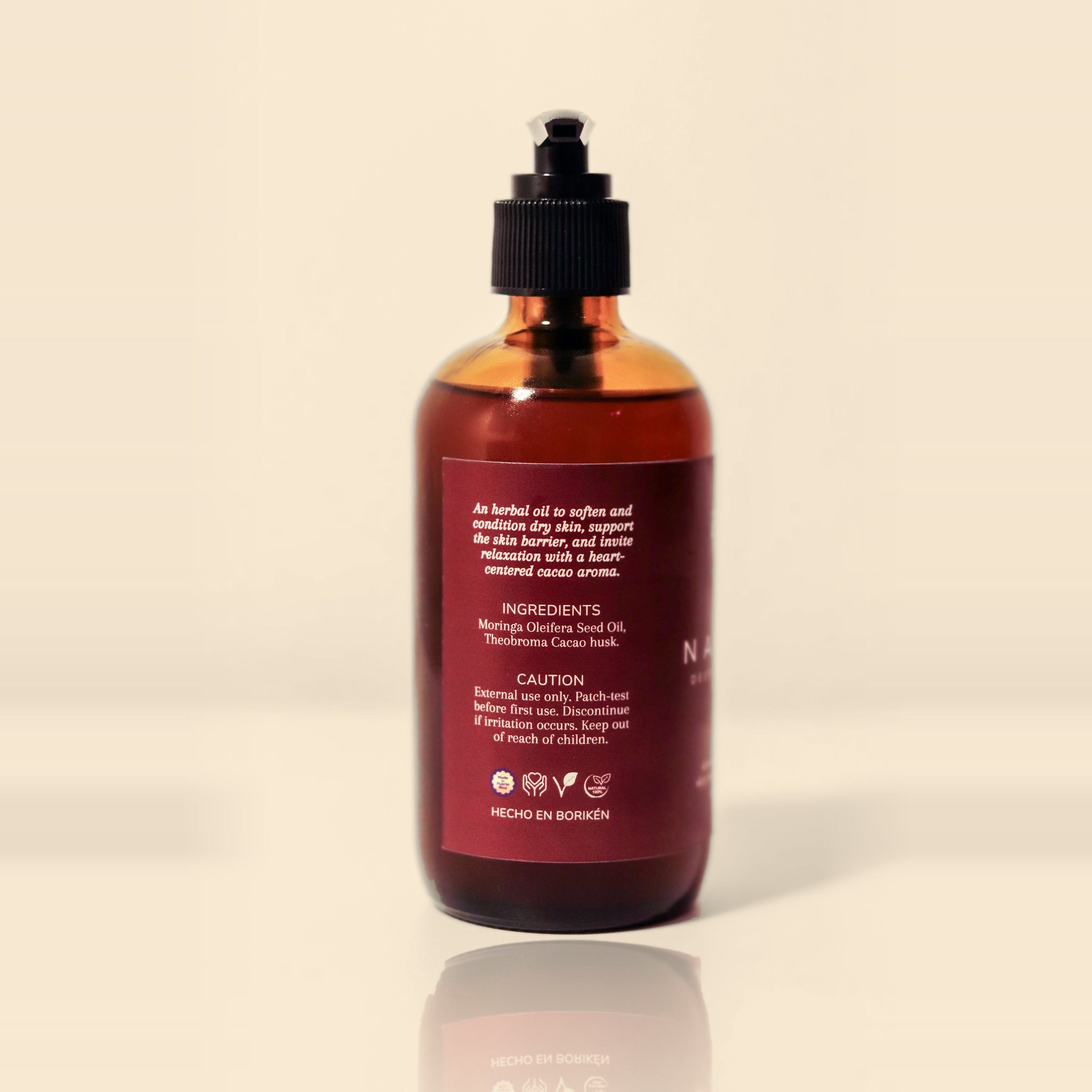 Nanichi ingredients, back label